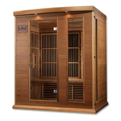 Sauna  3 per near Zero EMF FAR Infrared Carbon Canadian Hemlock Sauna;