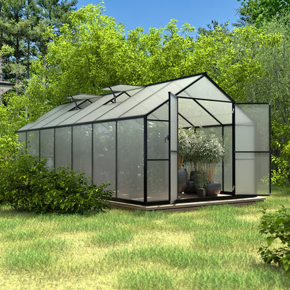 Greenhouse 14-Ft L X 8-Ft W X 6.4-Ft H Gray Greenhouse