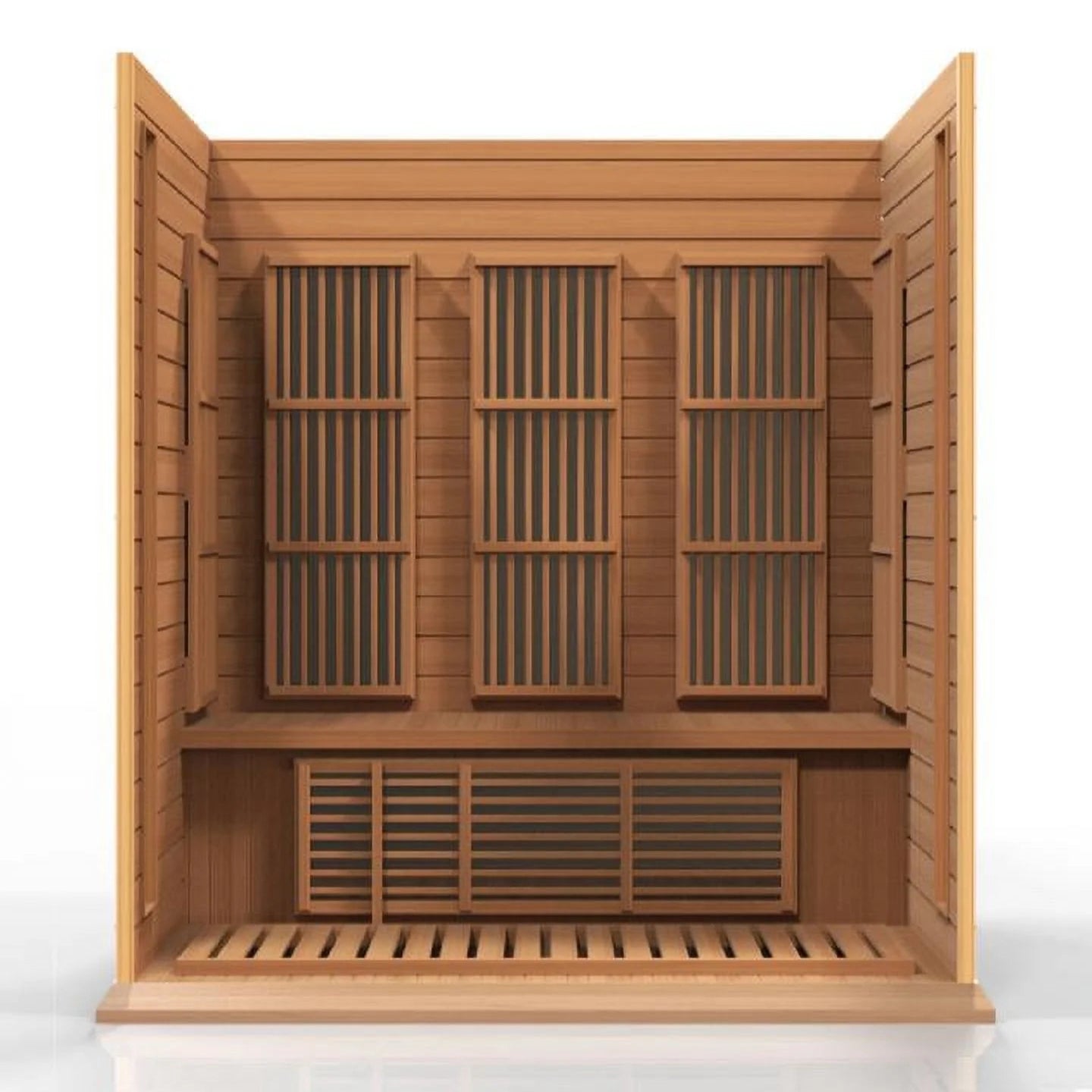 Sauna  3 per near Zero EMF FAR Infrared Carbon Canadian Hemlock Sauna;