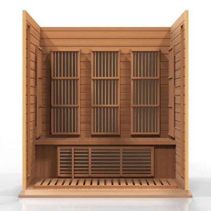 Sauna  3 per near Zero EMF FAR Infrared Carbon Canadian Hemlock Sauna;
