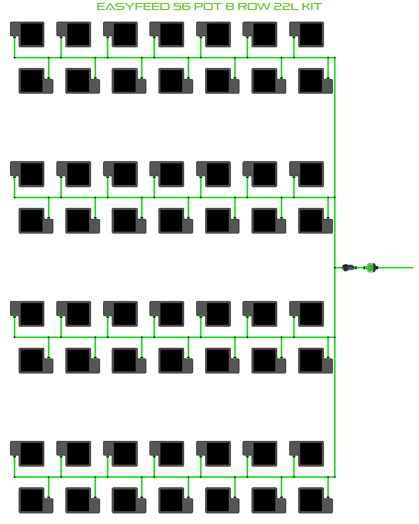 EasyFeed 56 Pot 8 Row Kit