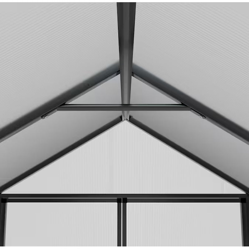 Greenhouse 14-Ft L X 8-Ft W X 6.4-Ft H Gray Greenhouse