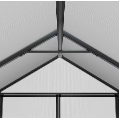 Greenhouse 14-Ft L X 8-Ft W X 6.4-Ft H Gray Greenhouse