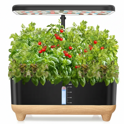 13 Pods Indoor Hydroponic Garden Planter with 5L Water Tank and Smart Growth Light, Vegetable Growing System Kit