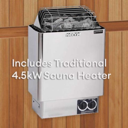 Finnmark FD-5 Trinity XL 4-Person Home Infrared & Steam Sauna Combo [FD-KN005] (SAK37258)