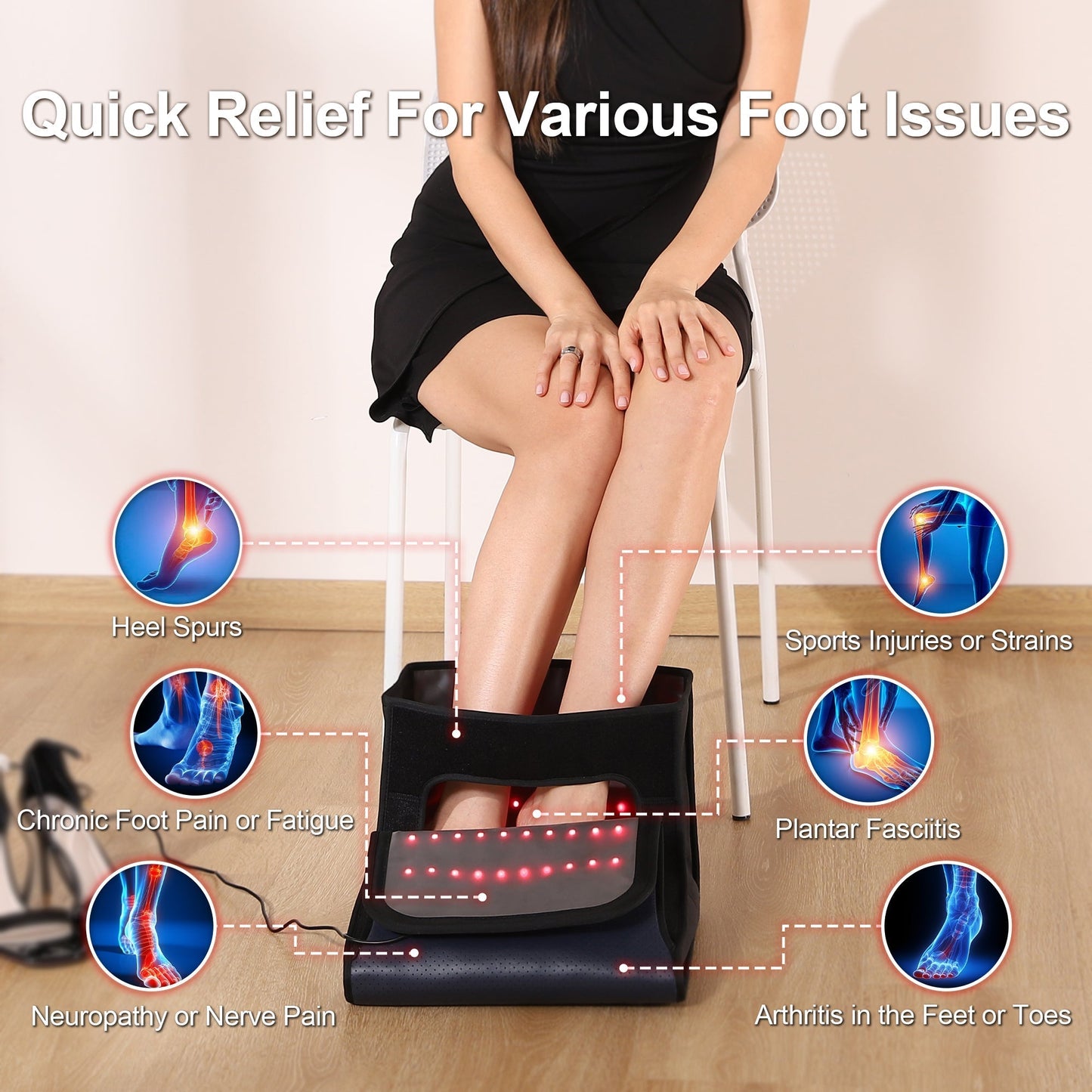 LUMYHEALTH Red Light Therapy Boot for Feet