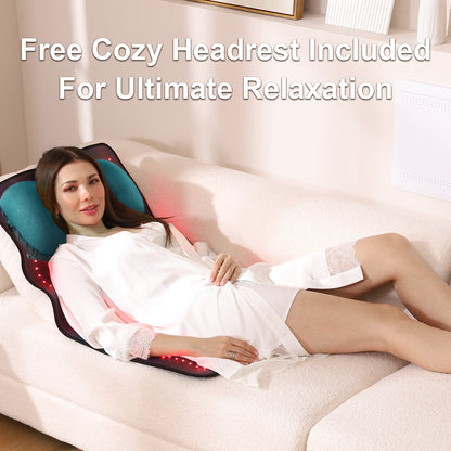 LUMYHEALTH Red Light Therapy Mat with a Cozy Headrest