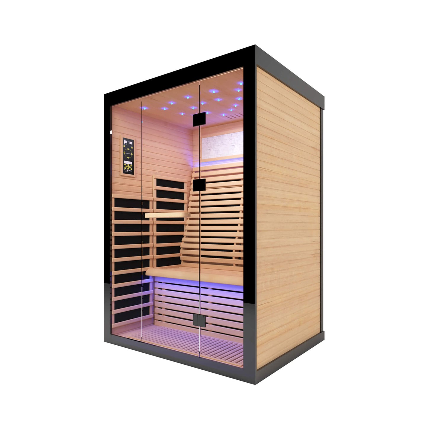 Thermora Flux Luxury 2-Person Canadian Hemlock Wood Far Infrared Home Sauna (SAK02184)