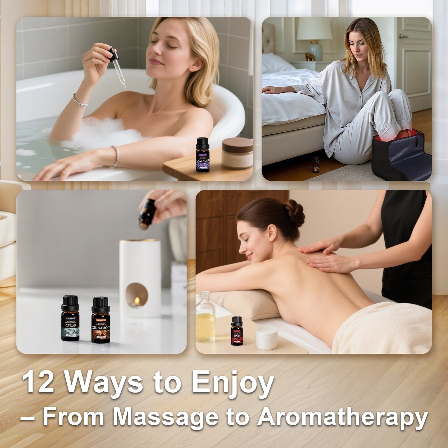 Massage Essential Oil Kit  for Red Light Therapy