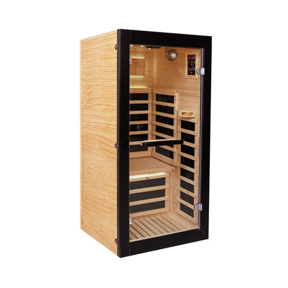 Thermora Solara Single-Person Chilean Pine Infrared Sauna Cabin (SAK57926)
